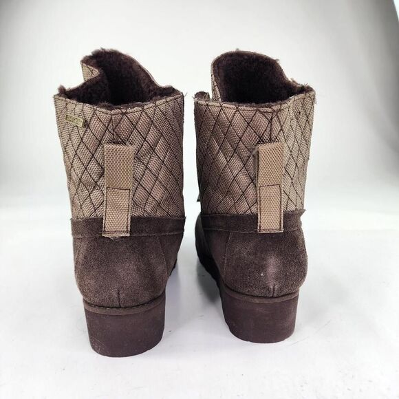 Bearpaw Harmony Women's Insulated Wedge Boot US 9 Brown Suede Lace Up Boots - Picture 5 of 10
